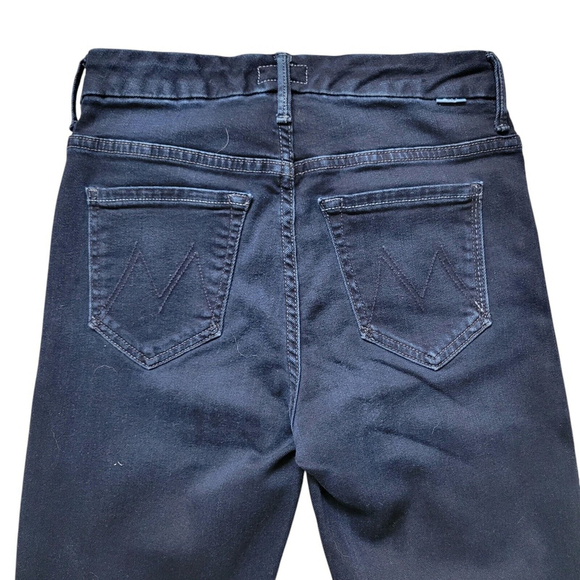 Mother High Waisted Looker Ankle Fray Jeans Women's. Dark Wash. Size 25. Pre-own - Picture 8 of 11